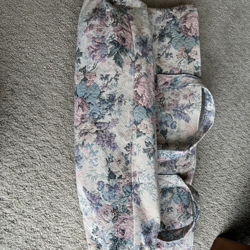 Victoria’s Secret Vintage 1990s Floral Tapestry Shoulder Bag Gold Label - Picture 7 of 10