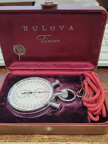 Vintage 1960s BULOVA Stopwatch Rattrapante with Box