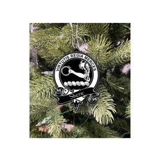Skene Family Crest Christmas Ornament Laser Engraved Scottish Clan Gift
