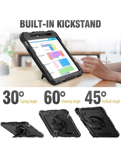 Shockproof Case iPad Pro 11 Inch 2022/2021/2020/2018 (Pro 4th/3rd/2nd/1st) Black - 第 4/8 張圖片