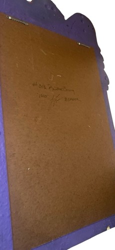 Vintage Regenbaum Schnitzereien Spiegel Barry Anführer Skulptur Hund bester Freund Engel - Bild 7 von 17
