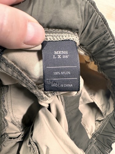 REI Convertible Pants Men's Size L Khaki Outdoors Hiking Gorpcore - Picture 9 of 10