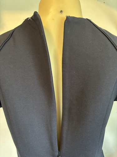 BROOKS BROTHERS Shift Dress Sz 6 Knee Length Short Sleeve Navy Blue USA - Picture 4 of 9