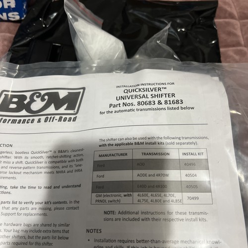 B&M 80683 Auto Shifter, Quicksilver 4 Speed Fits most 3 speeds - Picture 11 of 12
