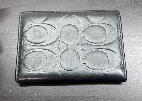 Cartera Coach negra con señal para hombre - Imagen 3 de 4