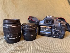 Canon EOS Rebel T3 DSLR Camera 2 Lens Kit EF 50mm f1.8 II EF-S 18-55mm IS II