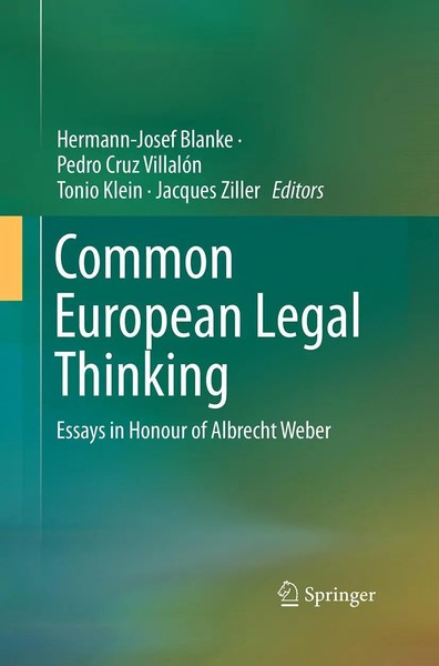 Hermann-Josef Blanke (U. A.) | Common European Legal Thinking | Taschenbuch-image