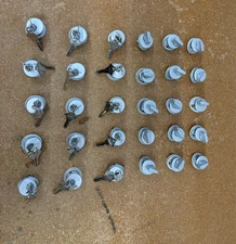 Lot of 15 keyed mortise lock cylinders and 15 thumbturns VOPS