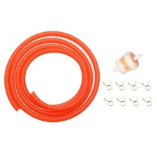 0.3''/8mm OD 0.2''/5mm ID Motorcycle Fuel Gas Line Hose Tube with Hose Red