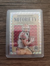 2024 Mosaic Football Christian McCaffrey Notoriety Insert Silver Prizm