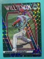 2021 Panini Mosaic - Will to Win Shohei Ohtani #WTW8 Green Mosaic Prizm