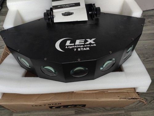 LEX 7 STAR buntes LED-Licht - DMX / Sound Profi DJ Mobile Disco