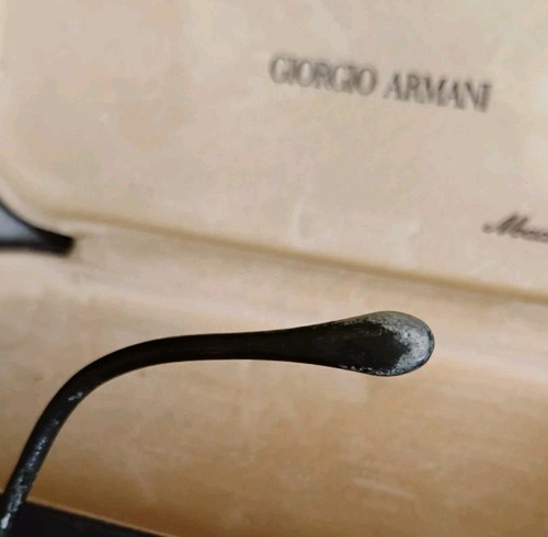 Vintage GIORGIO ARMANI Eyeglasses Carlos Men's Luxottica Frames Italy w Case - Picture 7 of 8