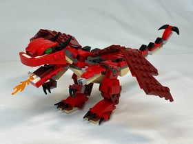 LEGO CREATOR: Red Creatures 100% COMPLETE PEICES /w MANUAL (31032)