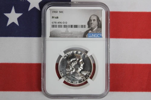 1960 Silver Proof Franklin Half Dollar - NGC PF68 (SL624)