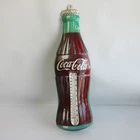 Vintage Coca Cola Bottle Thermometer 17” Metal Donasco USA Green Back Works!