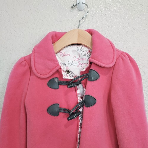 Calvin Klein Jeans Pink Pea Coat Size 5 - Picture 2 of 7