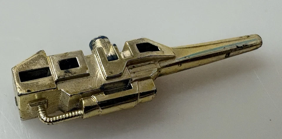 Vintage Transformers G1 GOLD THRUSTER GUN (1980’s) Rare Find 2” - Image 3 of 4