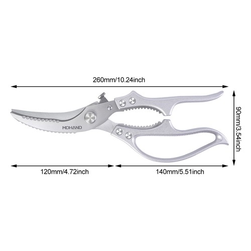 Küchenschere Mehrzweck Küchenschere Robust Hühner Lebensmittelschere - Bild 18 von 28