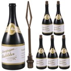 6pcs Small Plastic Bubble Bottle Empty Bubble Bottles Refillable Bubble Bottles