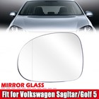 1x Left Driver Side Heated Wing Mirror Glass For VW Golf MK5 Jetta GTI Passat