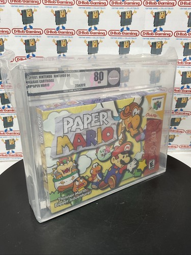 Paper Mario Nintendo N64 1st Print Super SNES New Sealed VGA WATA CGC NES PSA - Picture 2 of 24