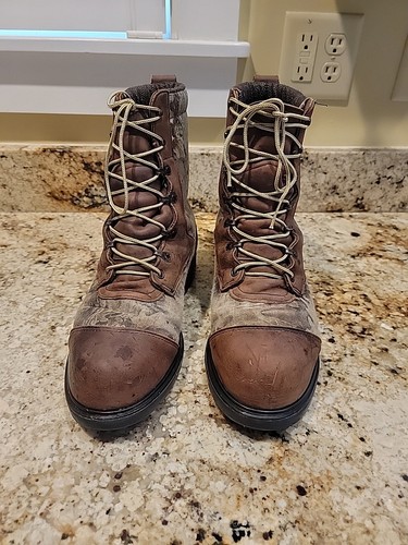 Red Wing Camouflage Steel Toe Work Safety Gore-Tex Hunting Boots 10D Vintage USA - Picture 2 of 10