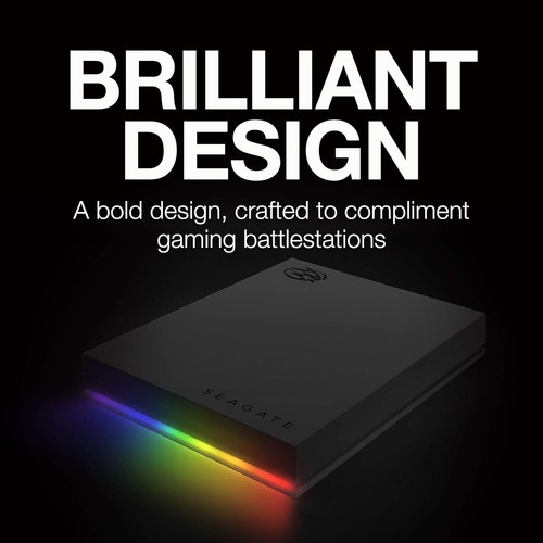Seagate FireCuda Gaming Hard Drive, 1 TB, External Hard Drive HDD, USB 3/2, RGB - Afbeelding 6 van 7