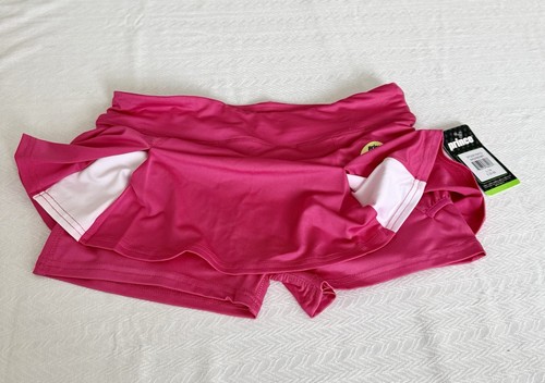 PRINCE Tennis Skort (Raspberry Pink), Girls L-14, Moisture Wicking Pull-on - Picture 2 of 2