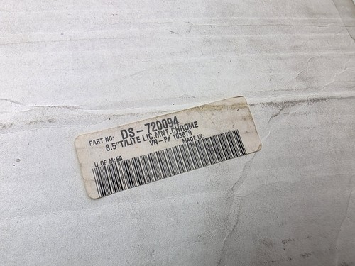 Chrome license plate bracket fat-bob fender Harley custom chopper 8 1/2 pro one - Picture 5 of 6