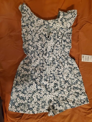 Tiny Tribe Big Kids Girls Floral Summer Romper dress size 7 - Picture 11 of 12