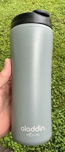 Taza de viaje Aladdin eCycle vaso 16 oz. Gris y negro de dos tonos