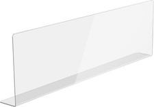 Acrylic Sink Splash Guard, Highly Transparent Fixed Splash Guard for Kitchen Isl