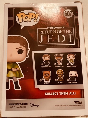Funko Pop! Star Wars Prinzessin Leia #607 Return of the Jedi 40th Anniversary Neu in OVP - Bild 3 von 4