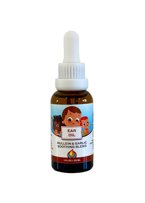 Baby Ear Oil | Organic Garlic, Mullein, Calendula Ear Drops Safe for Infants (1 