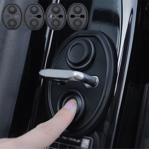 4PC Car Door Lock Protective Cover Silicone Shockproof Cushion Trim Accessories - Bild 11 von 11