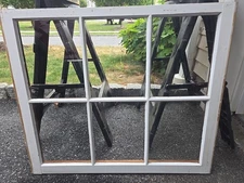 Vintage Reclaimed 6 Pane Wood Frame Window Sash