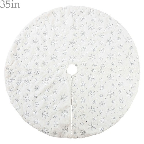 Soft Rugs Snowflake Mat Blanket Tree Foot Carpet Christmas Tree Skirt - Picture 17 of 18