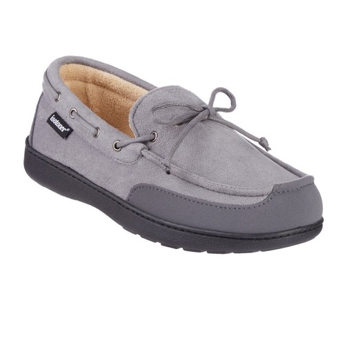 Isotoner Men's Water Repellent Carter Moccasin Slippers Size 9.5/10.5 - Picture 1 of 7