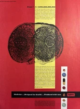 Upjohn Company Product Simple Cells Human Embryo Cytoplasms VTG Print Ad 1956