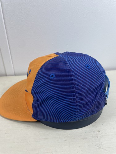 Nike Hat Cap Snap Back Orange Blue Graphic Youth Athletic Sports Modern - Picture 5 of 14