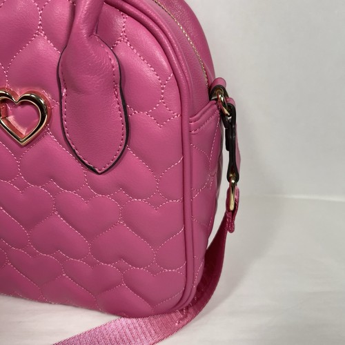 Borsa a tracolla Juicy Couture rosa Bowler direttamente dal cuore nuova con etichetta - Foto 4 di 10