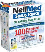 Neilmed Sinus Rinse All Natural Relief Premixed Refill Packets 100 Count (Pack o