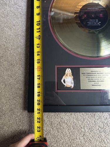 Jessica Simpson “Irresistible” RIAA Award Presented to producer Troy Choc Oliver - Picture 6 of 8