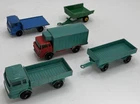 Matchbox Lesney Trucks & Trailers Lot Of 5 Vintage 1-75 Series Regular Wheels