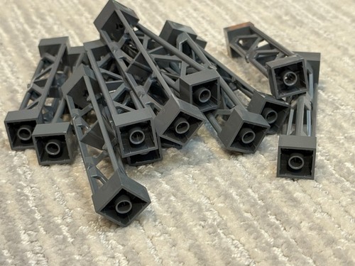 Lego Lote De 12 Piezas Verticales Triangulares Soporte Gris 2 x 2 x 10 - Imagen 3 de 5
