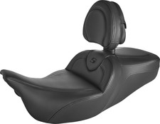 SADDLEMEN - 808-07B-187BR - Roadsofa Standard Reach Seat - With Backrest - Black