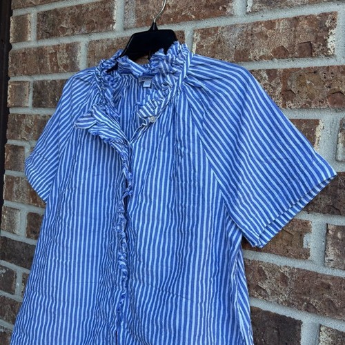 Chicos blau-weiß gestreifte Rüschenbluse Gr. 3 - Bild 8 von 8