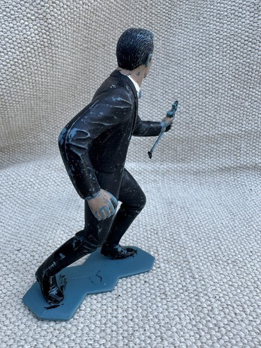 Figurine Plastic Louis Marx Action Figure Black Suit Man Telescope Gun Uncle ??? - Picture 7 of 10