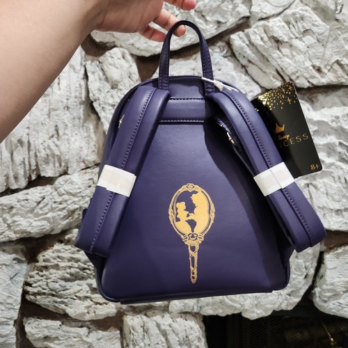 Disney Princess Loungefly Backpack Beauty & The Beast Three Pocket Belle Gaston - Picture 4 of 8